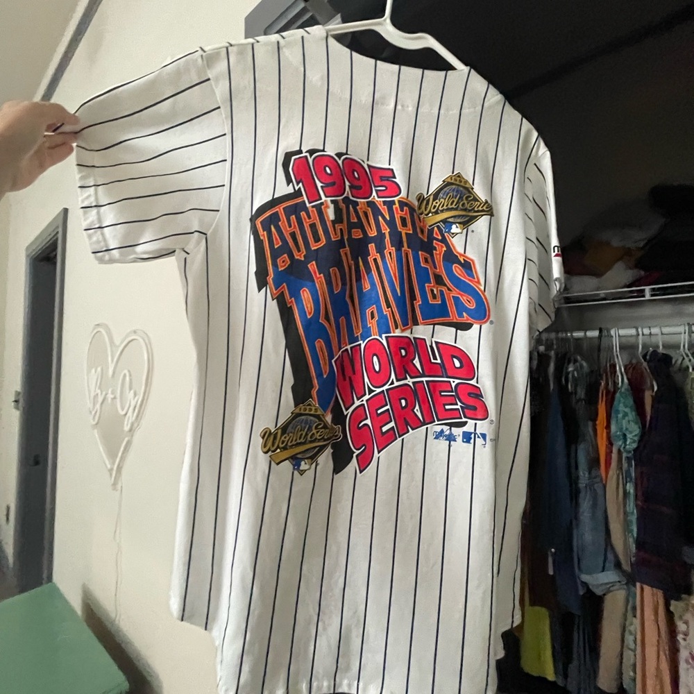 Atlanta Braves 1995 World Series Men’s Jersey - White